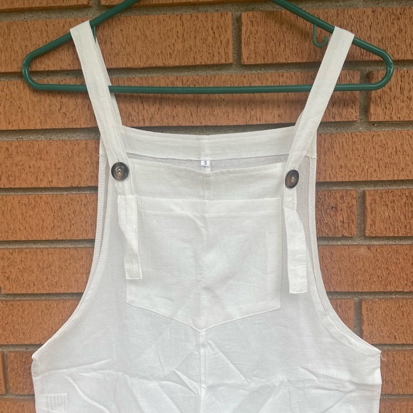 Women's Cream Jumpsuit Romper - Picture 5 of 12